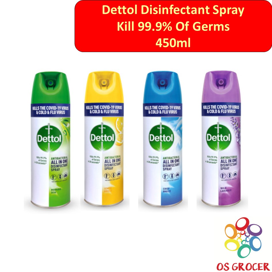 Dettol Disinfectant Surface Spray 450ml Shopee Malaysia