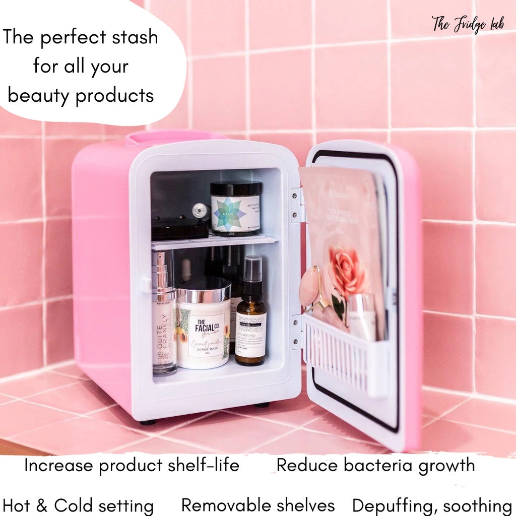 4L Mini Skincare Fridge Pink Cosmetic Fridge READY STOCK Shopee