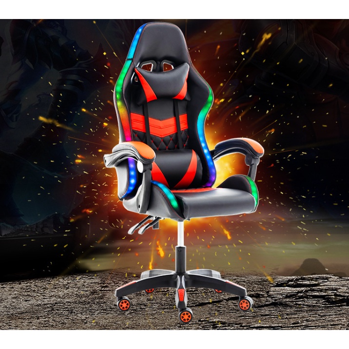 Macalline RGB LED Gaming Chair Ergonomics Gaming chair Adjustable