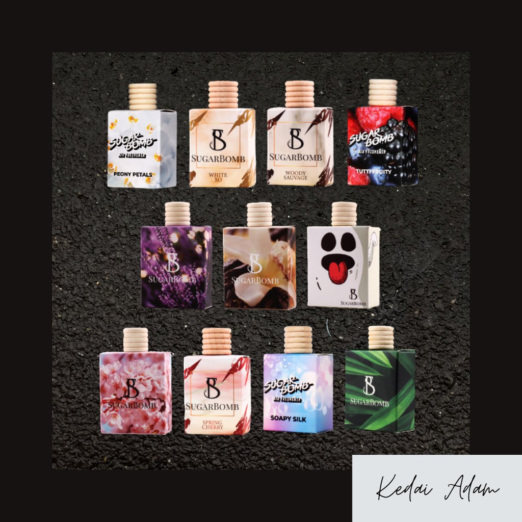 SugarBomb Air Freshener 10ml Pewangi Kereta, Pewangi Serbaguna, Room