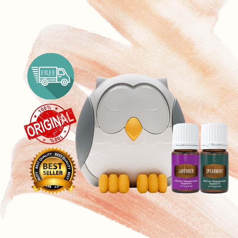 ORIGINAL Feather The Owl Diffuser Young Livings with Lavendar