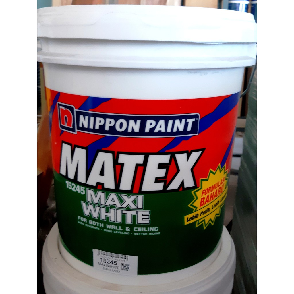 18 Liter Nippon Matex Emulsion Paint MaxiWhite 15245 (Color White