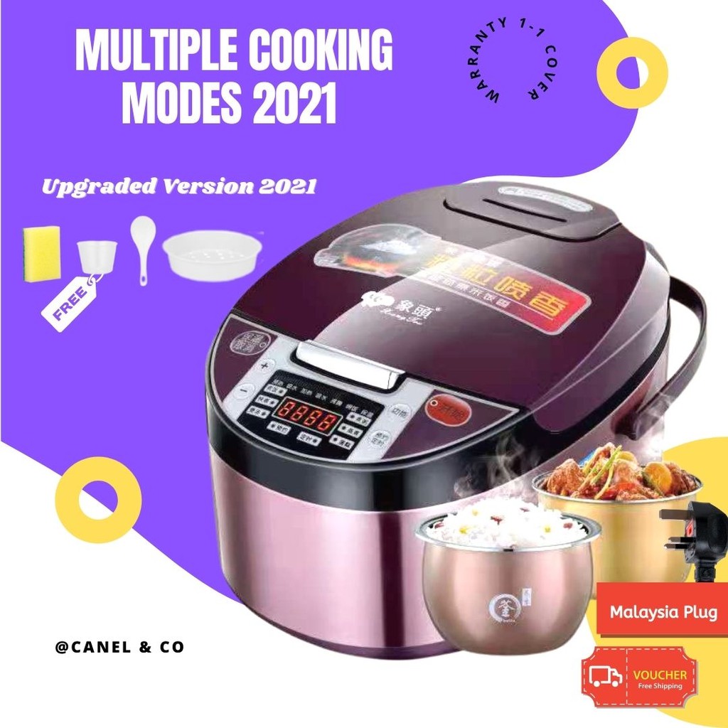 [Ready Stock] Canel & Co 68 pax Big Multifunction Rice Cooker Elektrik