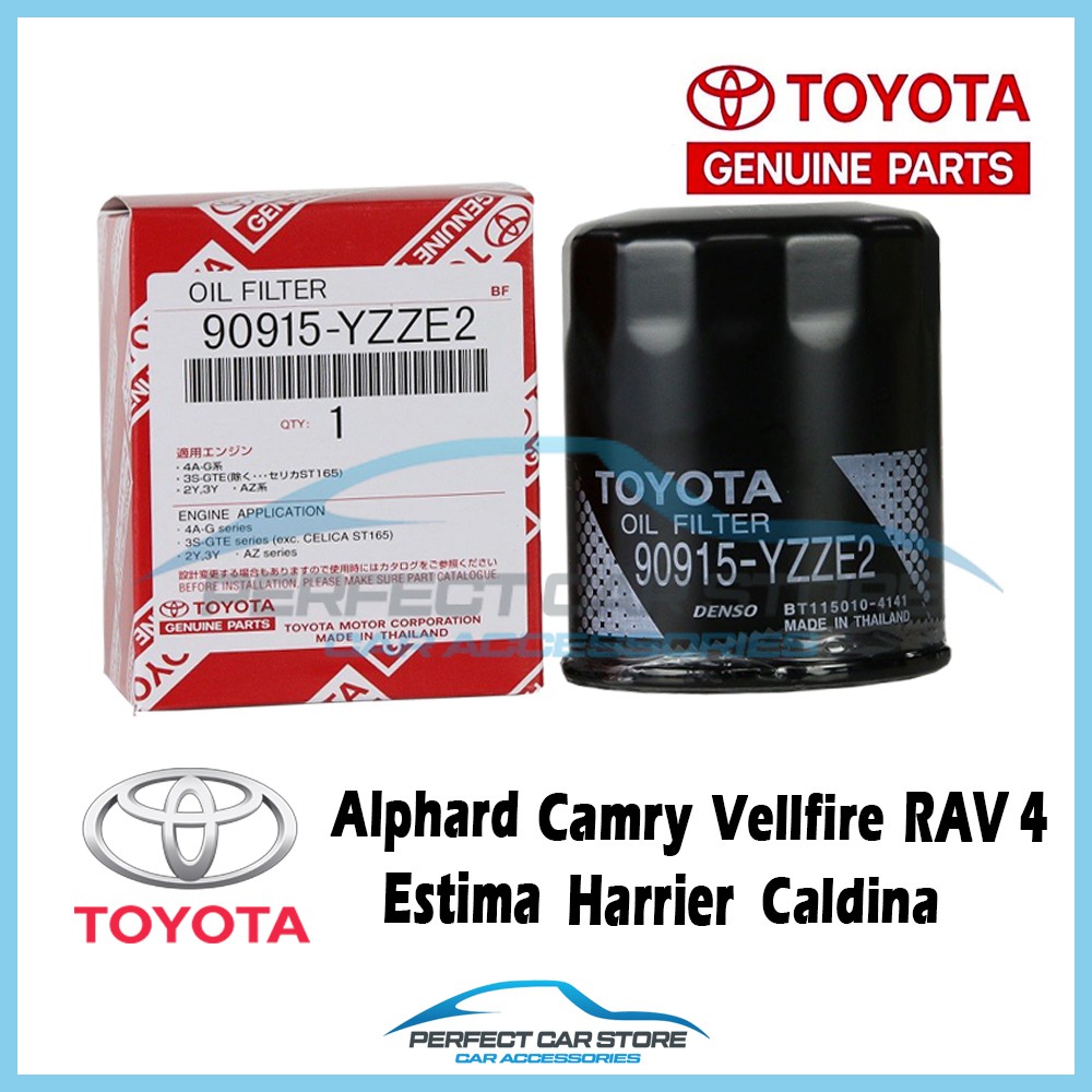 Original Toyota Oil Filter 90915YZZE2 Alphard / Camry / Vellfire