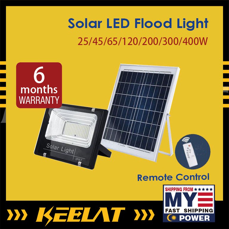 25W400W Solar Light Outdoor Lighting Lampu Solar Waterproof Solar