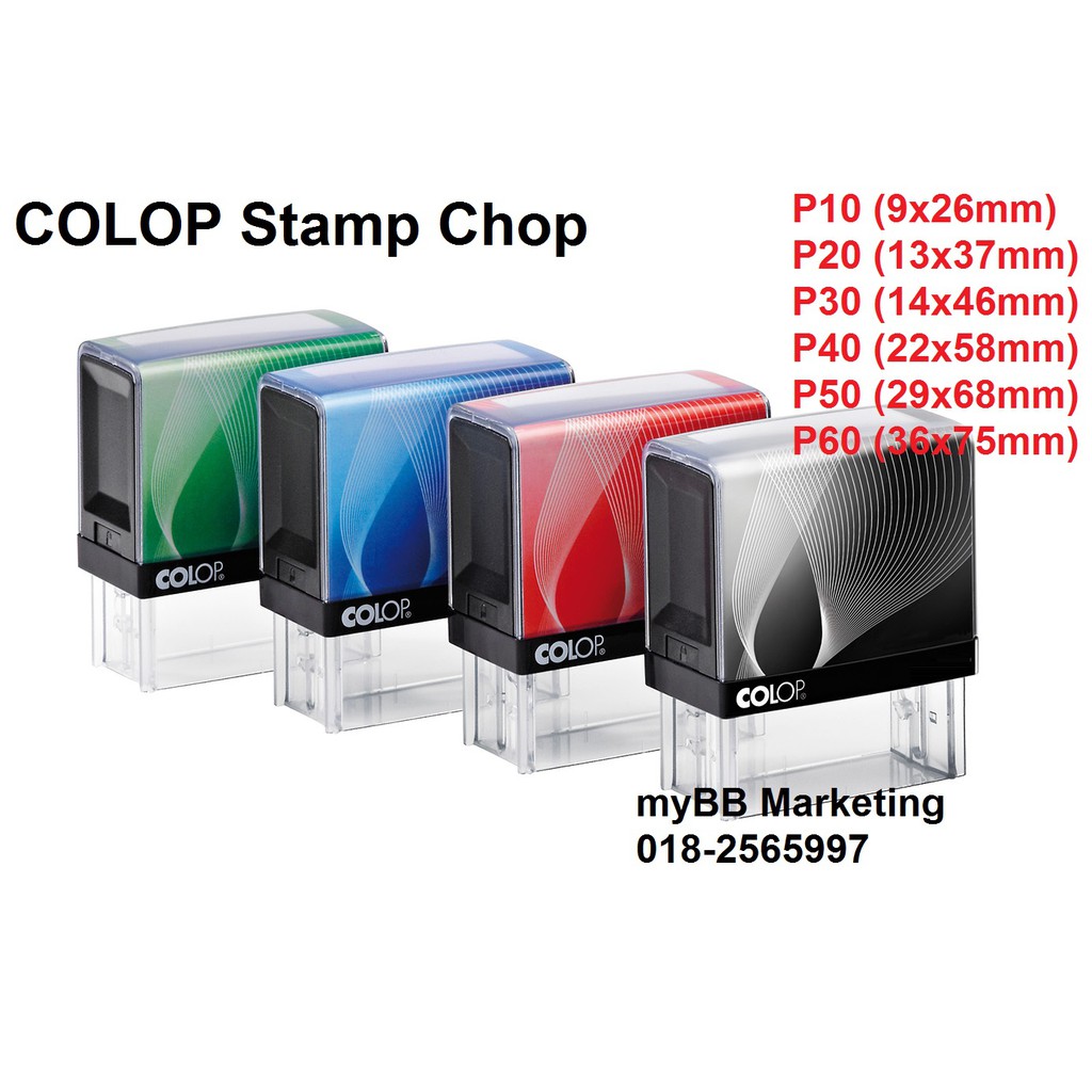 Colop Stamp Chop P10,P20,P30,P40,P50,P60 Shopee Malaysia