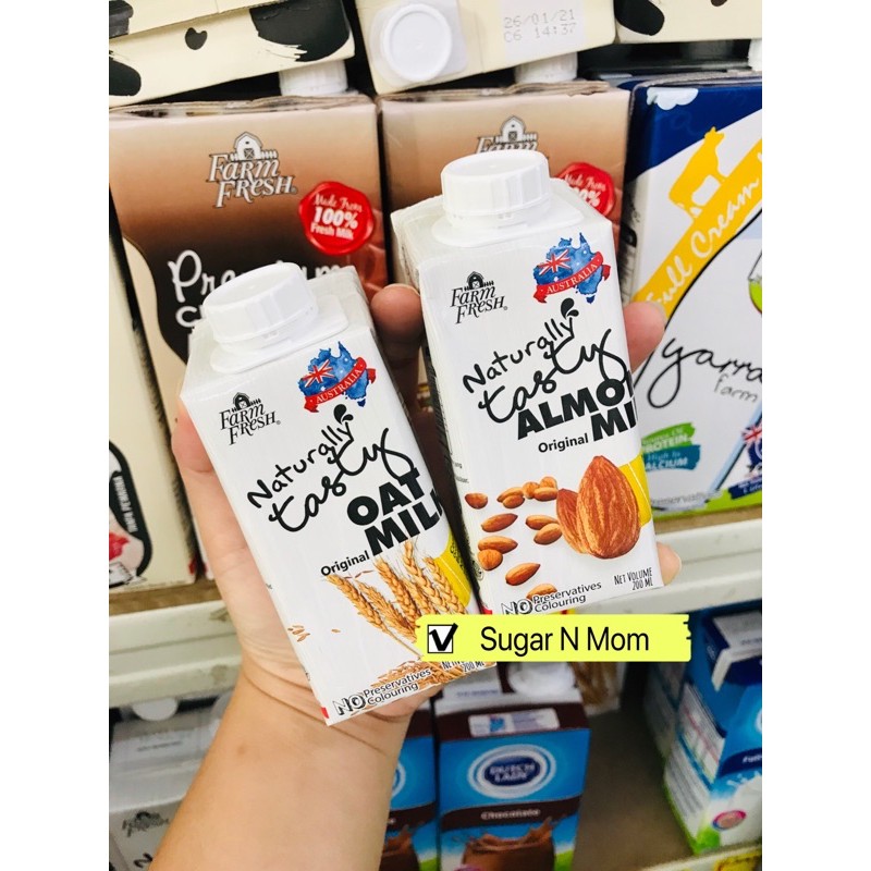 Farm Fresh New Almond Milk / Oat Milk 200ml Shopee Malaysia