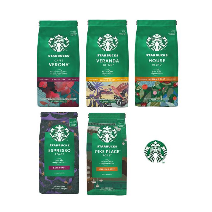 Starbucks Roasted Coffee Blended /Serbuk Kopi 200gm ( Verona / House
