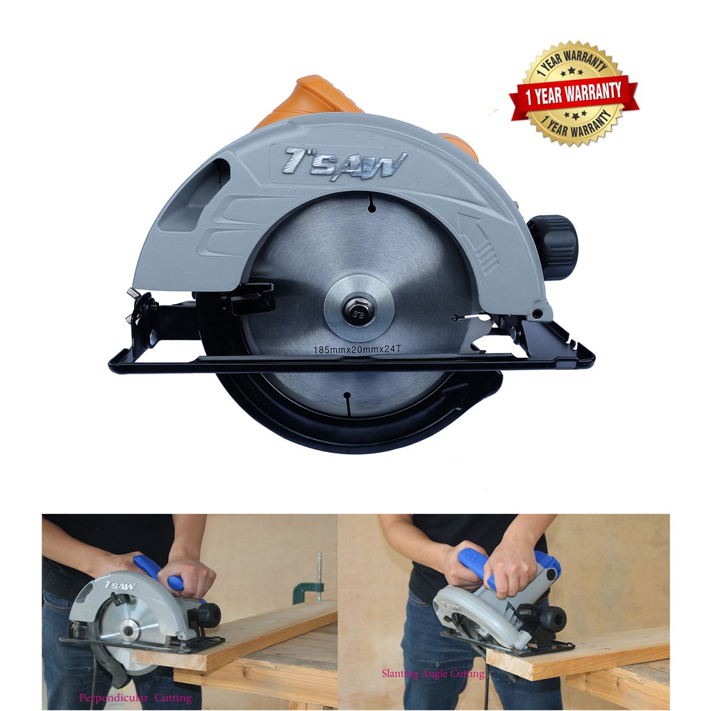 Coofix Circular Saw 7 185mm Cutting Saw for Wood and Plastic Cutting