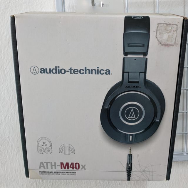 Audio Technica ATH M40X Headphones (BOX ONLY!) Shopee Malaysia