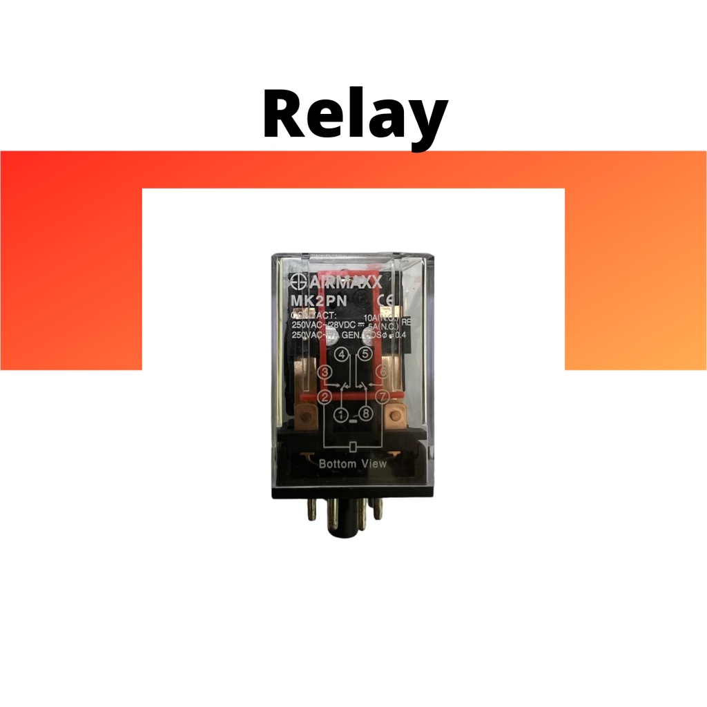 AIRMAXX MK2PN 8 Pin round relay power relay AC220/240V Shopee Malaysia