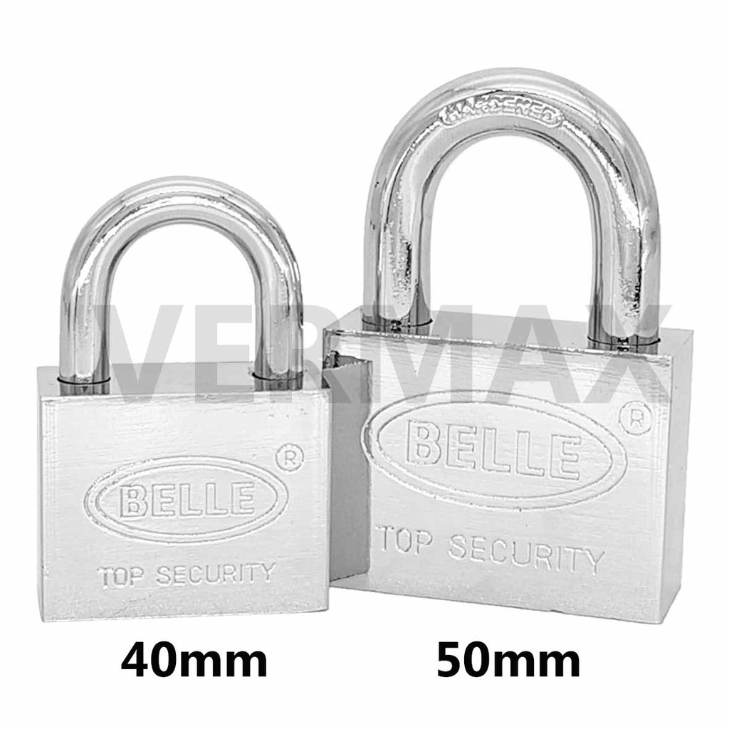 Original Belle 40mm / 50mm Security Padlock / Mangga Pintu / Top