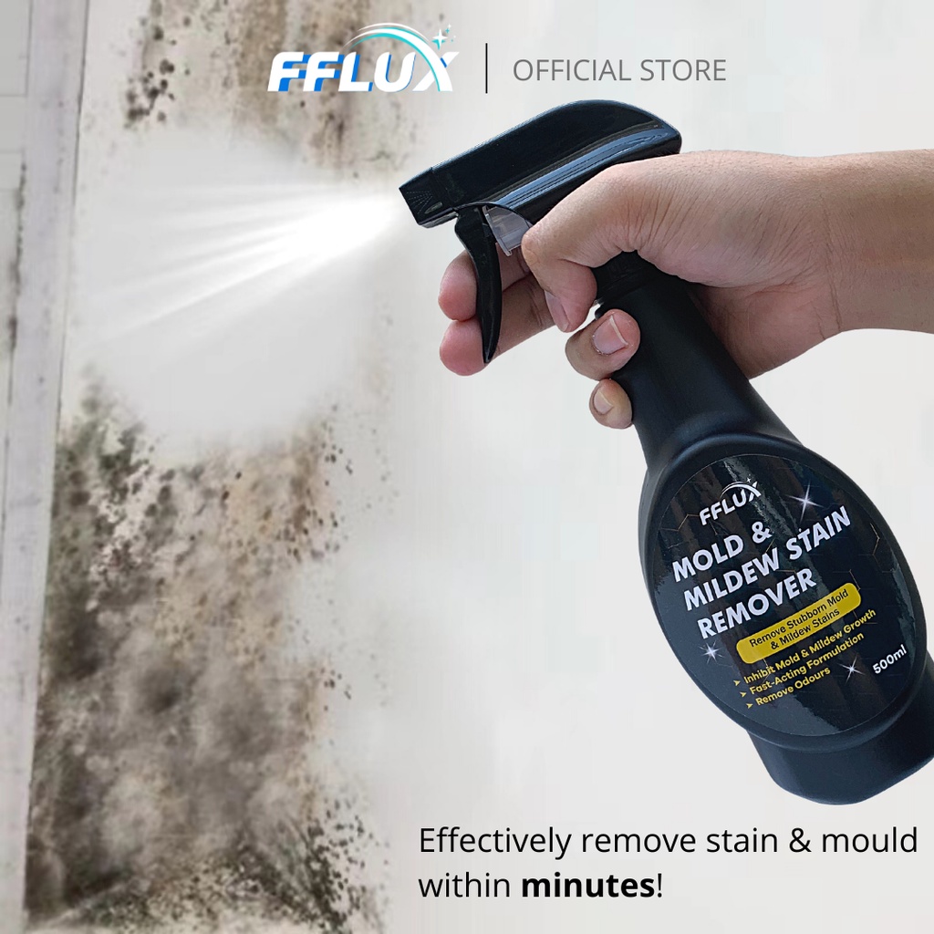 FFLUX Stain & Mold Remover 500ml Wall Stain Remover Bathroom Cleaner Pencuci Kulat Dinding Mould