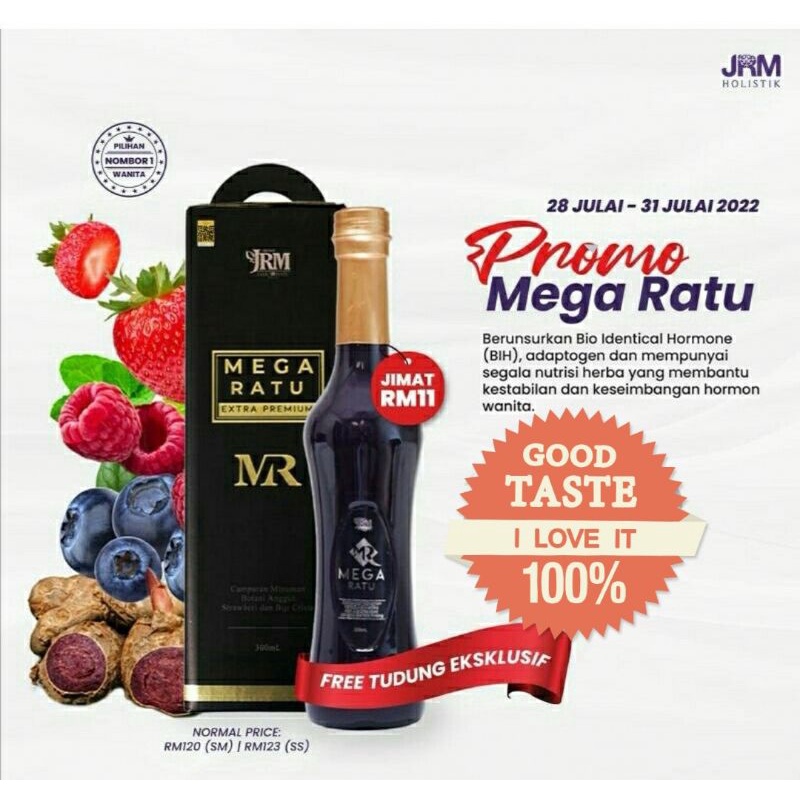 JAMU RATU MALAYA Mega Ratu + Free Tudung Eksklusif Bonda Rozita