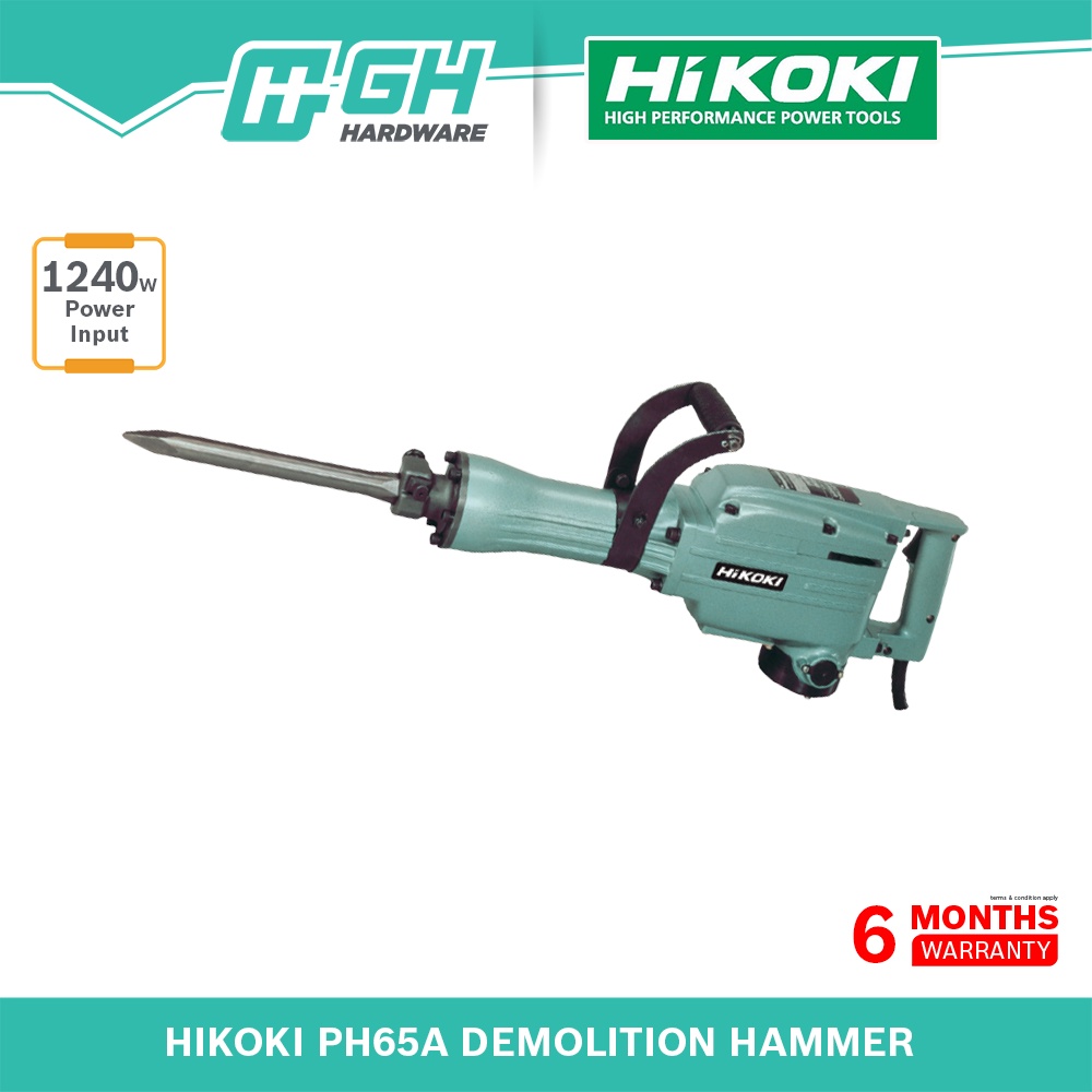 [ GH HARDWARE ] HIKOKI DEMOLITION HAMMER PH 65A ( PH65A ) Shopee Malaysia