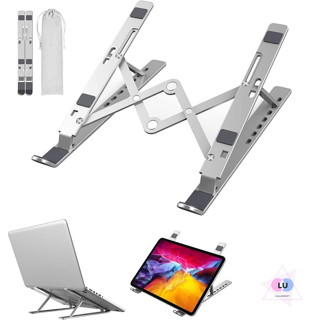 Adjustable Ergonomic Foldable Laptop Stand Portable Aluminium Computer