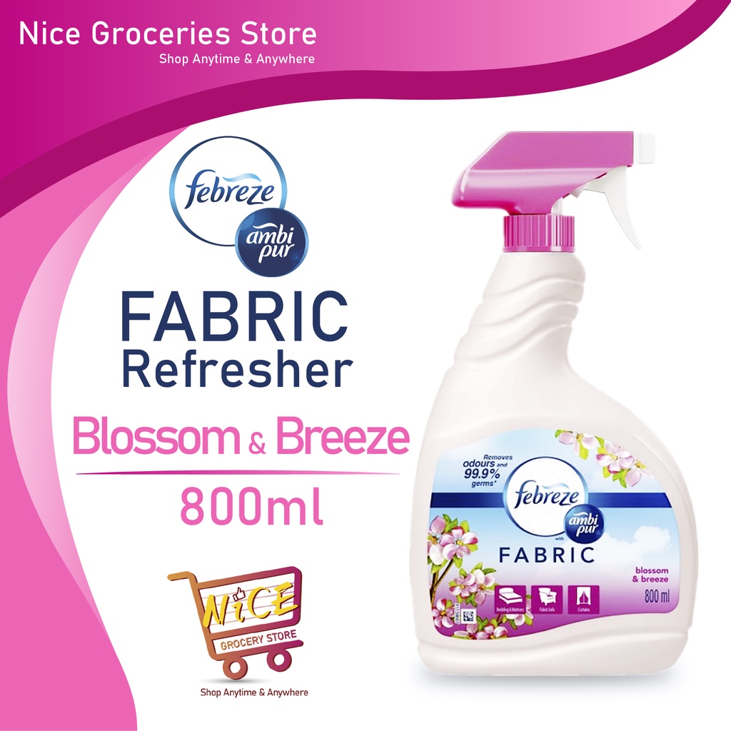 Febreze with Ambi Pur Fabric Refresher Blossom & Breeze 800ml Shopee