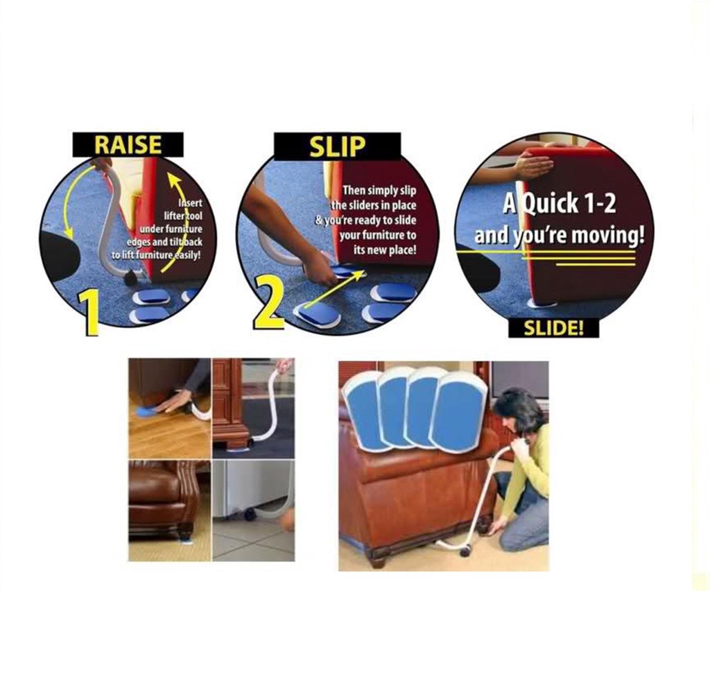 EZ Moves DIY Furniture Refrigerator Ezmoves Slides Sofa Mover