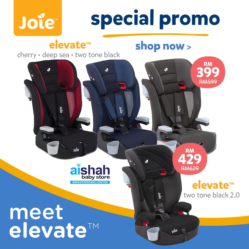 Joie Elevate Booster Child Car Seat (9 Months 12 Years) Shopee Malaysia