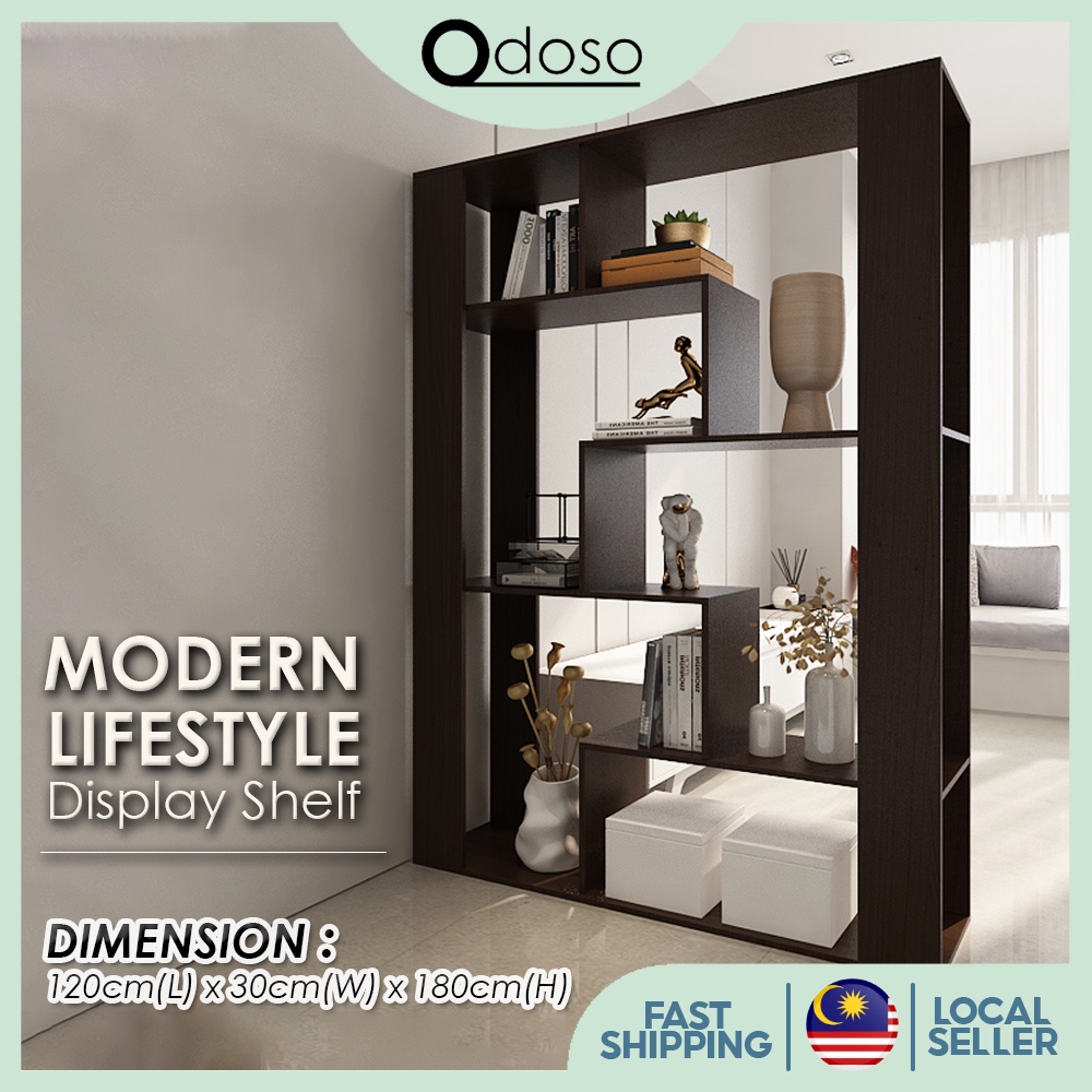 ODOSO HP050 Modern Display Shelf Bookcase Divider for Home Living Room Divider / Divider For