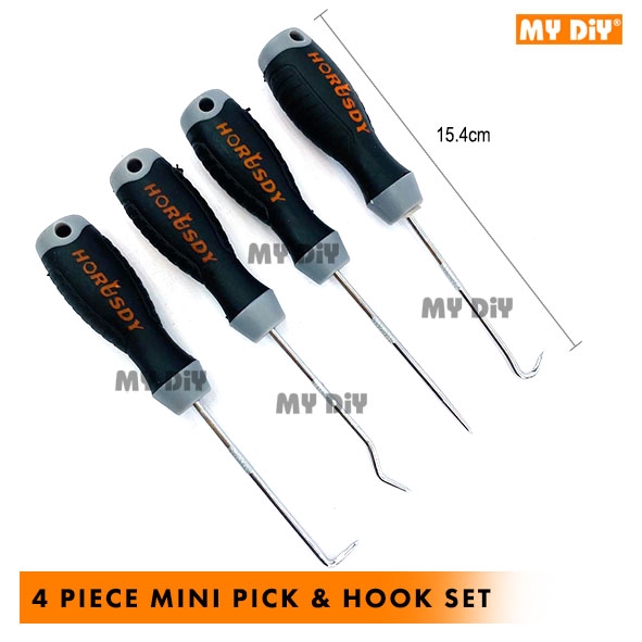 MYDIYHOMEDEPOT HORUSDY 4pcs Pick And Hook Set O Ring Oil Seal Gasket