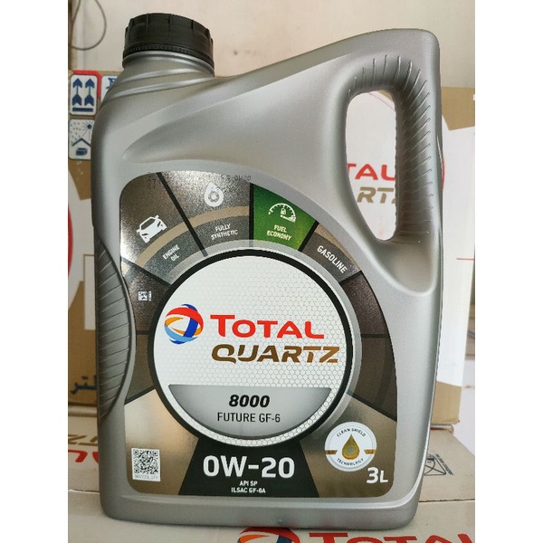 TOTAL QUARTZ 8000 0W20 3L Fully Synthetic Shopee Malaysia