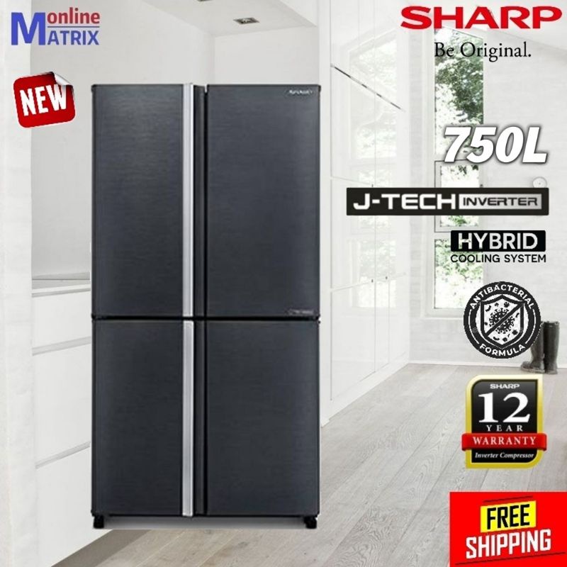New 2022 SHARP 750L Avance Refrigerator SJF921VMSS Shopee Malaysia