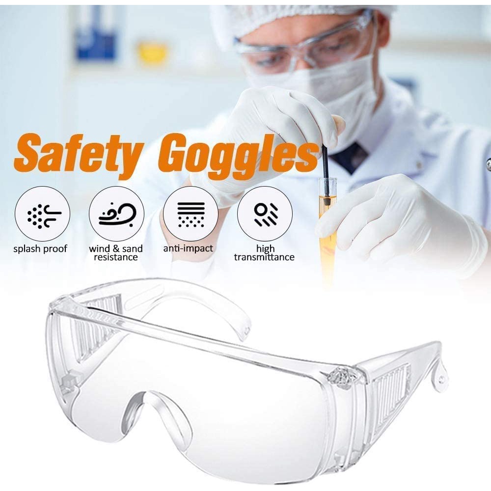 Clear Safety Goggles Eye Protection PPE/Medical Eyewear/Cermin Mata