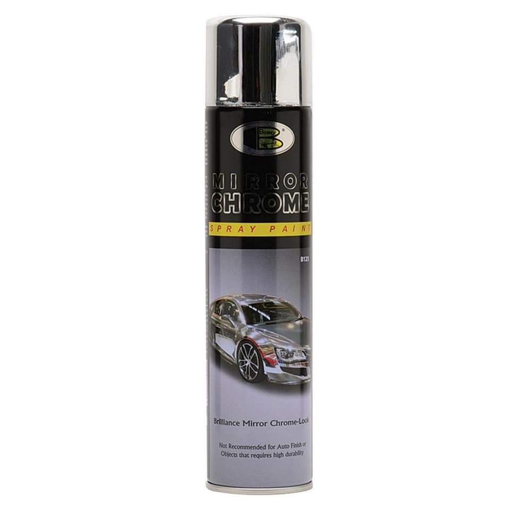 Bosny B123 Mirror Chrome Spray Paint Samurai SPRAY MOTOR Chrome Powder