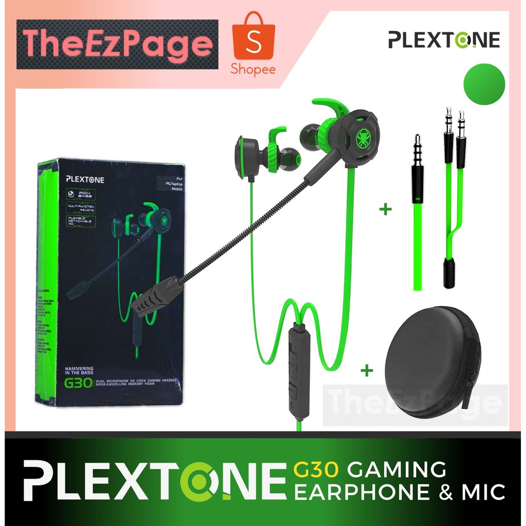 PLEXTONE G30 PC Gaming Headset With Microphone In Ear Bass Noise
