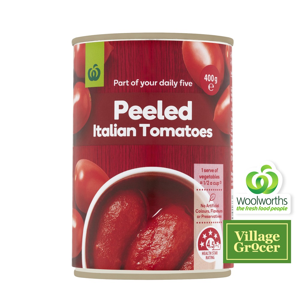 Woolworths Italian Peeled Tomatoes 400g (EXP Aug 2023) Shopee Malaysia