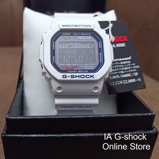 Casio G SHOCK GWX5600C7JF (Japan SET) Lipan Bara Putih 100 ORIGINAL
