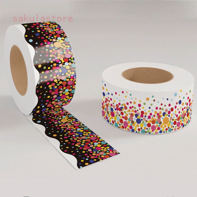 Colorful Dot Trim Border Colorful Bulletin Board Border Trim Self