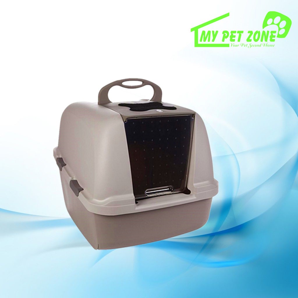 Catit Jumbo Hooded Cat Litter Pan / Litter Box Shopee Malaysia