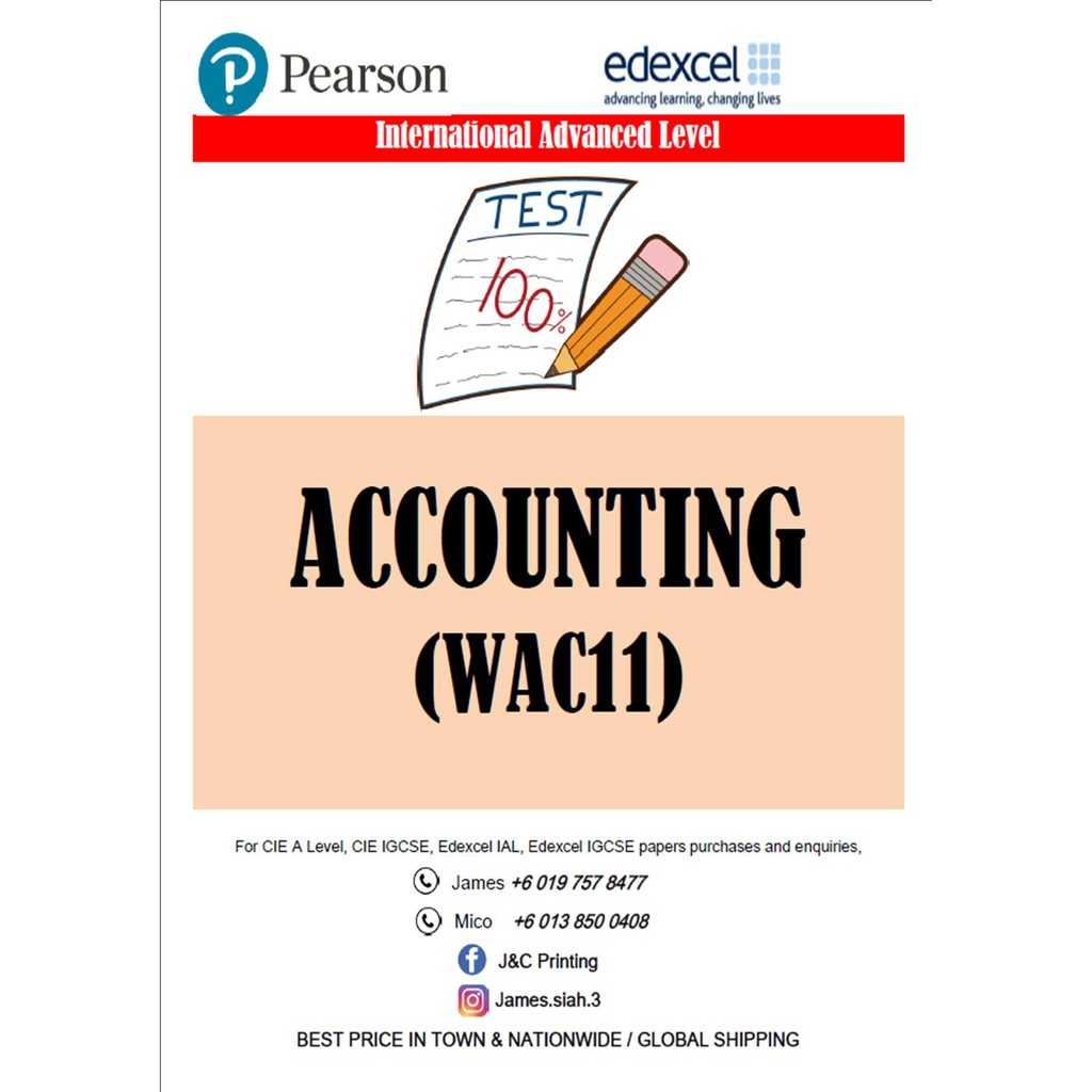 Mark Schemes ACCOUNTING by TAK