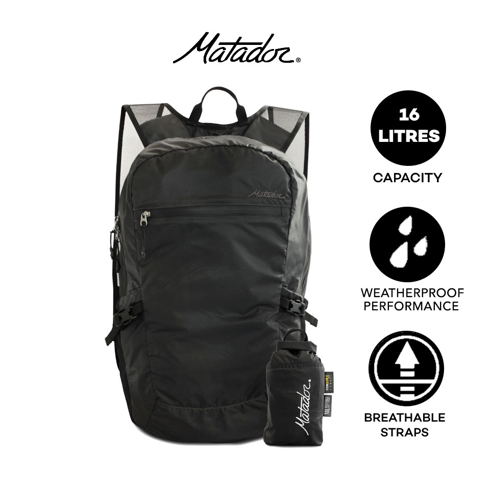 Matador Advanced Freefly16 Packable Backpack Charcoal (16L) Shopee