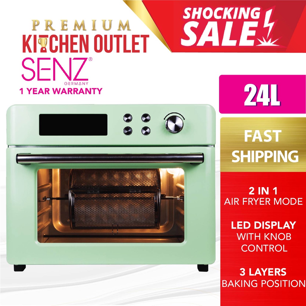 Senz 24L Air Fryer Oven 1600W SZAFO249 Firenzzi 25L MultiFunction Air Fryer Oven 1700W