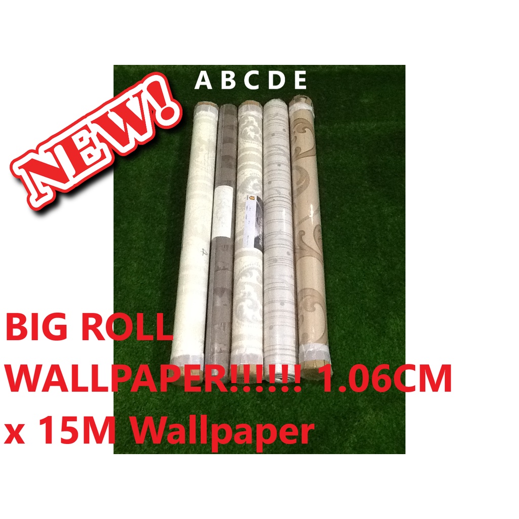 BIG ROLL WALLPAPER!!!!!! 106CM x 15M Wallpaper Shopee Malaysia
