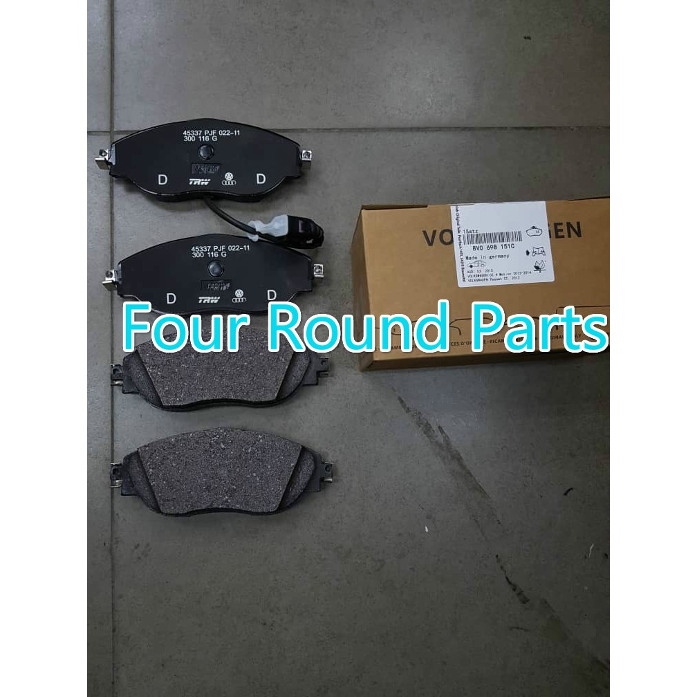 VW VOLKSWAGEN GOLF MK7 R SHARAN BRAKE PAD DISC PAD FRONT 8V0698151C
