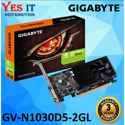 GIGABYTE GEFORCE GT1030 2GB DDR5 LOW PROFILE GRAPHIC CARD