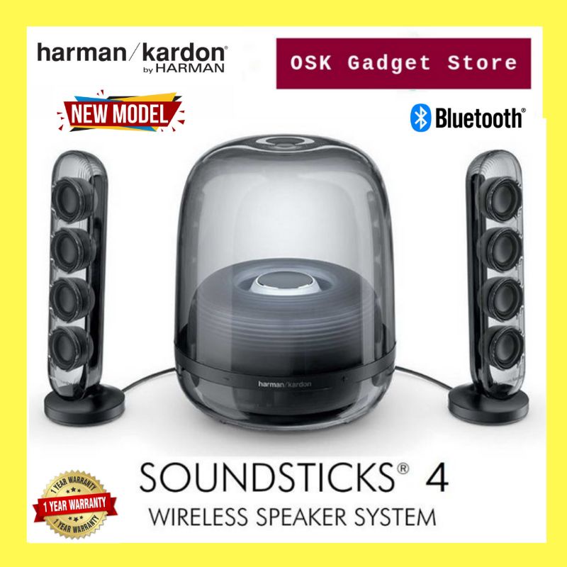 Harman Kardon Soundsticks 4 bluetooth wireless 2.1 channel speaker