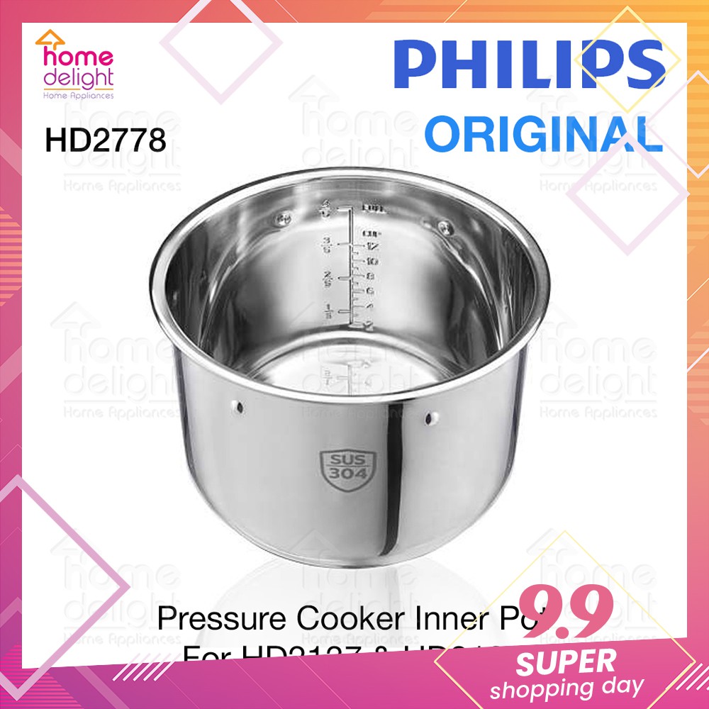 Philips HD2778 /60 Pressure Cooker Inner Pot For HD2137 & HD2139