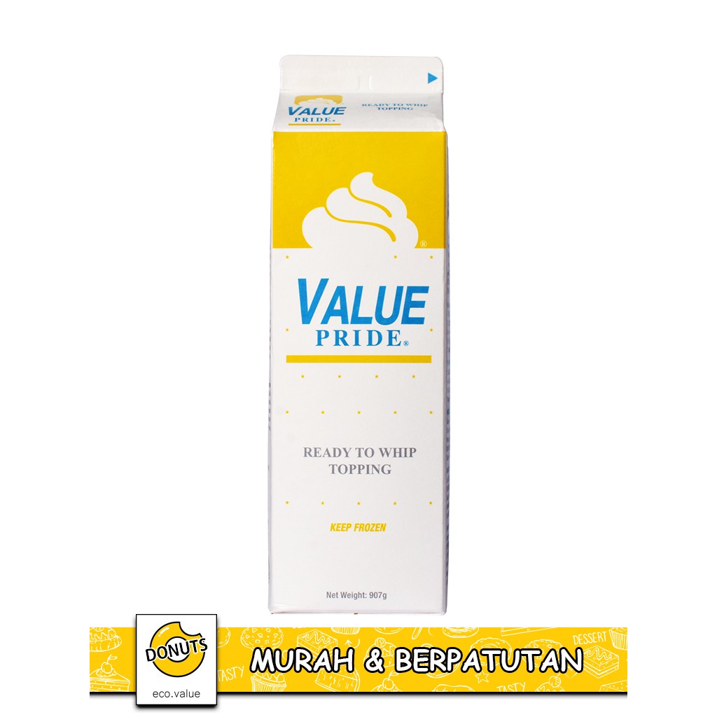 VALUE PRIDE READY TO WHIPPING CREAM BLUE & SOFT BLEND 907G Shopee