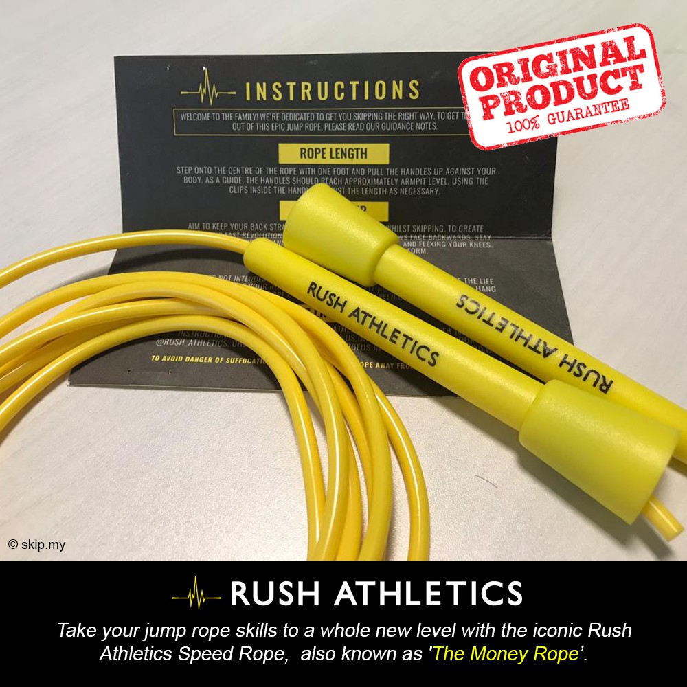 Rush Athletics Speed Skipping Rope also known as 'The Money Rope’ Shopee Malaysia