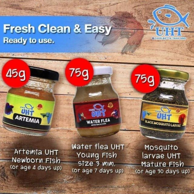 UHT LIVE FOOD MAKANAN IKAN LAGA ( BERASASKAN LIVE FOOD) MADE IN