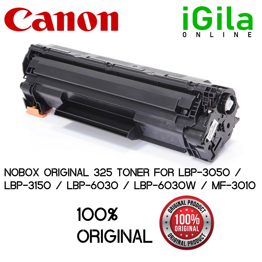 NO BOX 100 Original CANON 325 Toner Cartridge NO BOX. CANON LBP6030