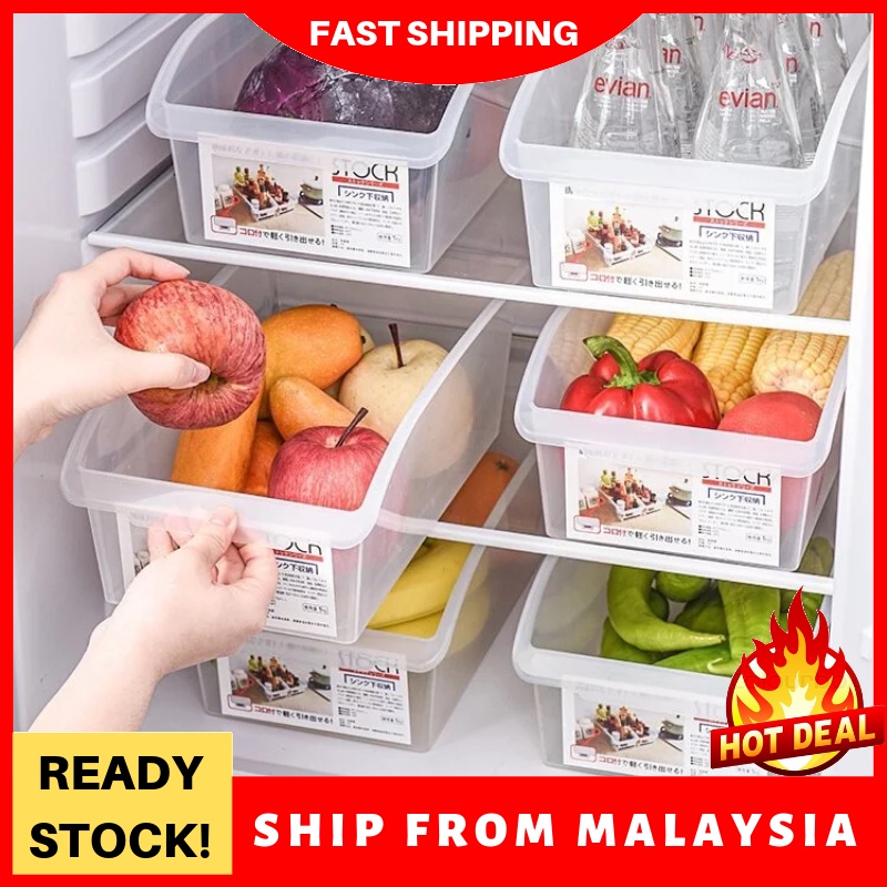 Refrigerator Organizer BinsStackable Fridge Organizers with Handles