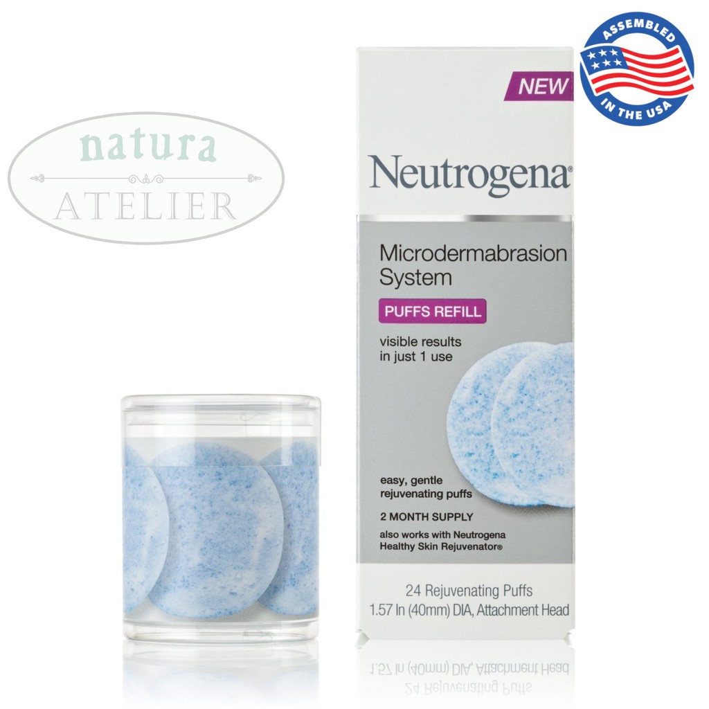 Neutrogena Microdermabrasion System Puff Refills, Exfoliator Face Scrub