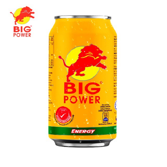 Big Power Energy Drink Low Sugar NonCarbonated Halal (300ml