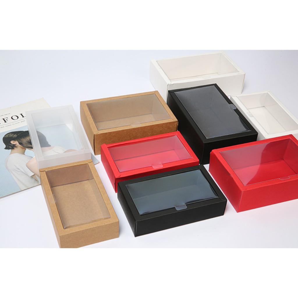 Paper Box Transparent/ plastic sleeve boxes display box paper pvc box